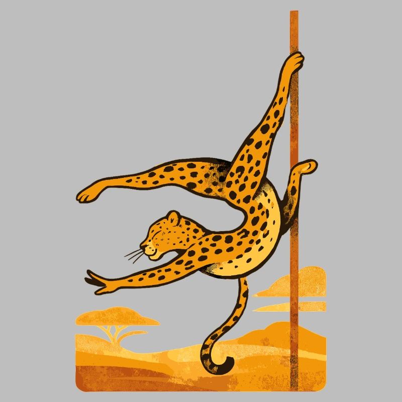 Pole Dance Leopardin Poledancerin Geschenk