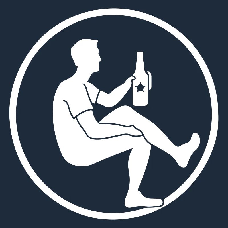Beer Drinking Silhouette