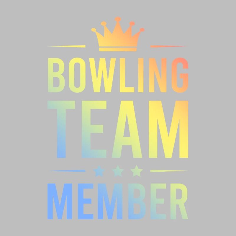 Équipe de bowling colorée