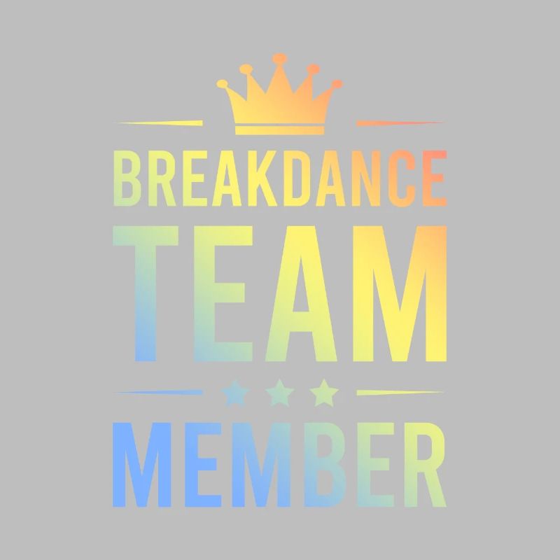 Équipe de breakdance colorée