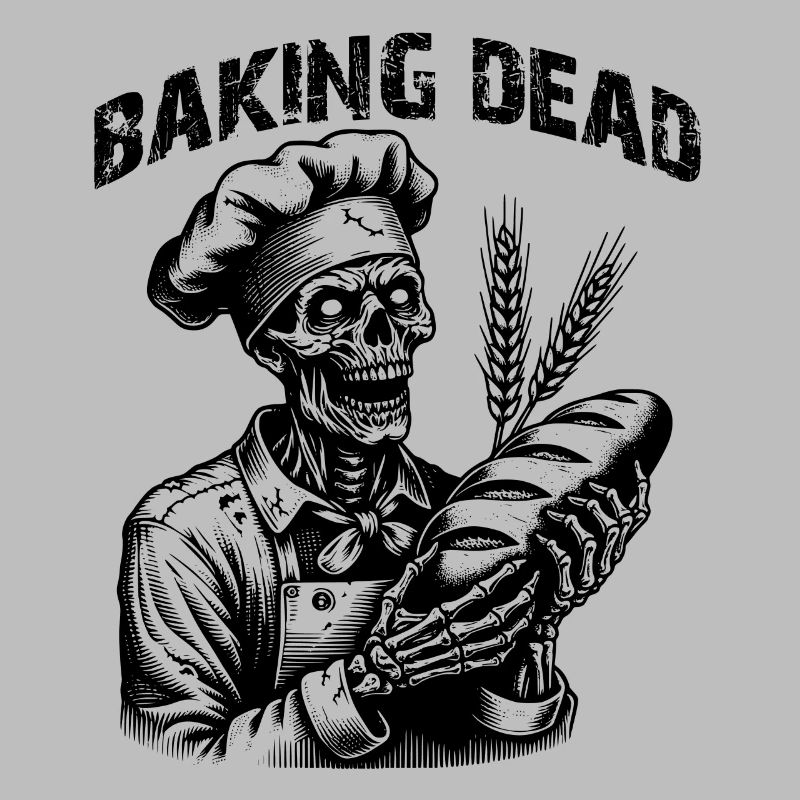 Zombie als Bäcker - gruseliger Horror Bäcker