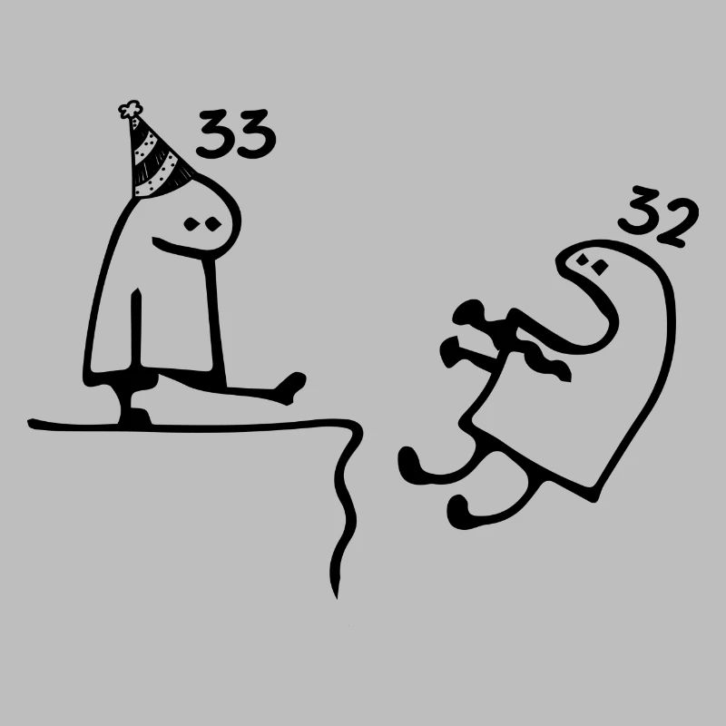 33 ans : Adieu âge 32 ans, Joyeux 33e anniversaire