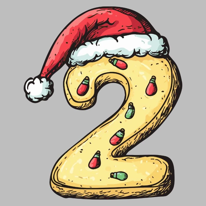 Biscuit de Noël à 2 chiffres