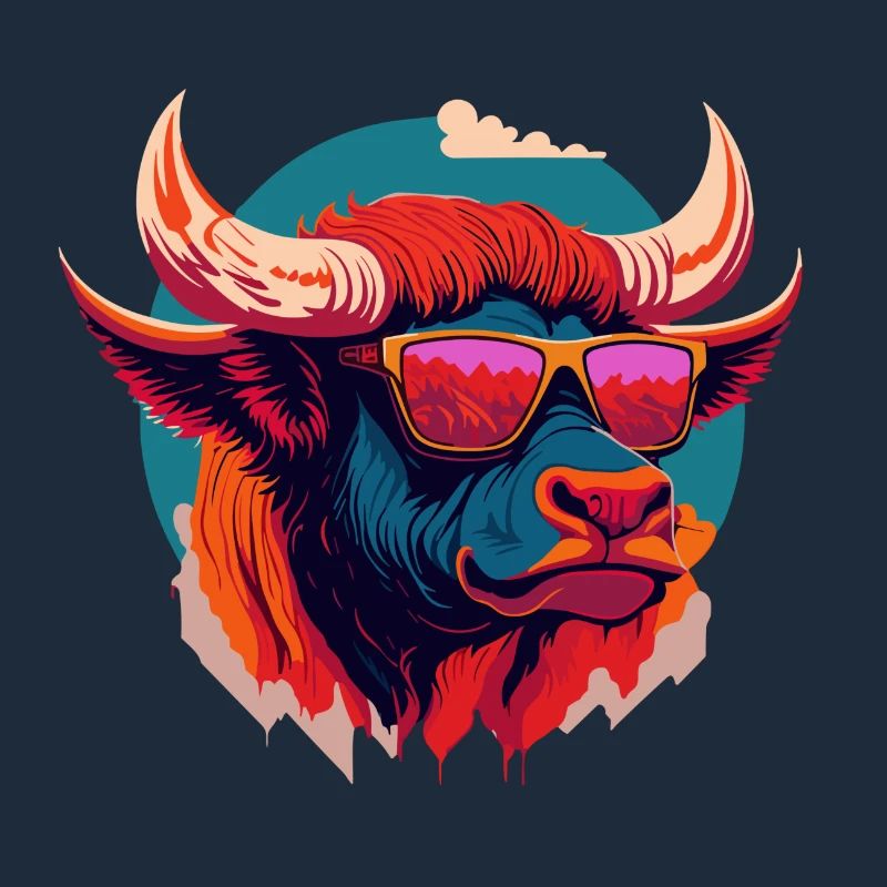 Bison feu de forêt