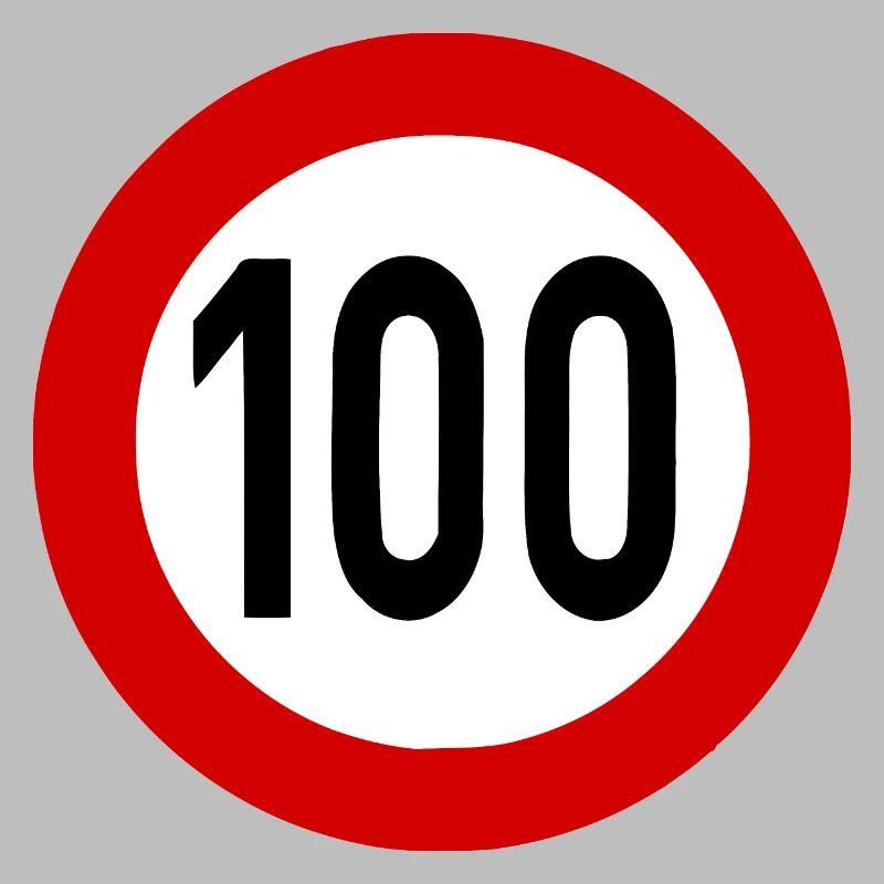 Speed Sign TempoLimit 100 Shield