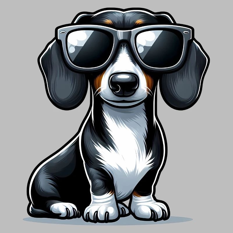 Chien teckel mignon