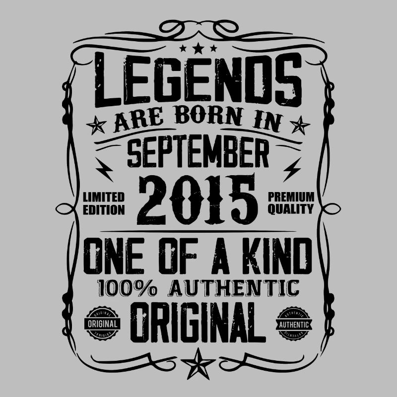 September 2015 Vintage Retro Geburtstagsgeschenk