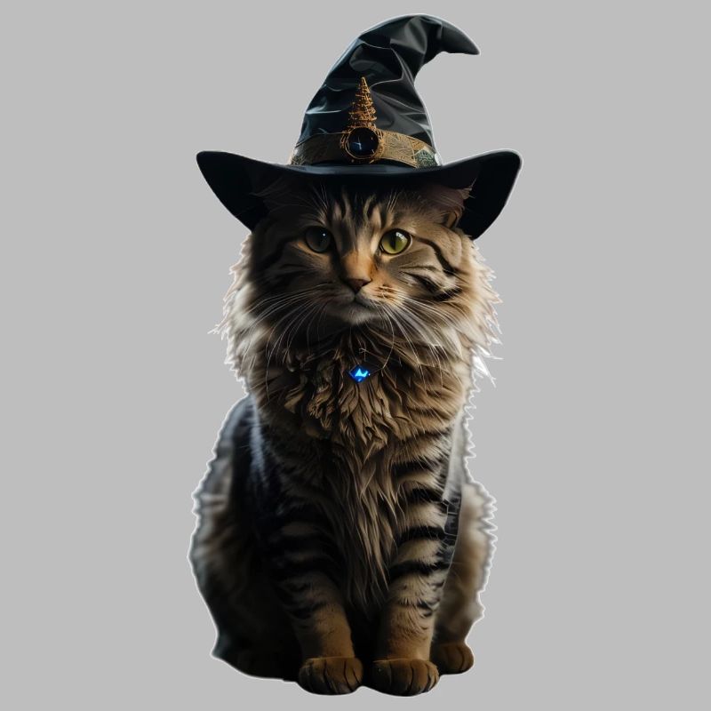 Chat sorcière Halloween