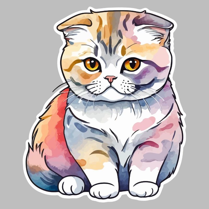 Scottish Fold Chat écossais à oreilles repliées