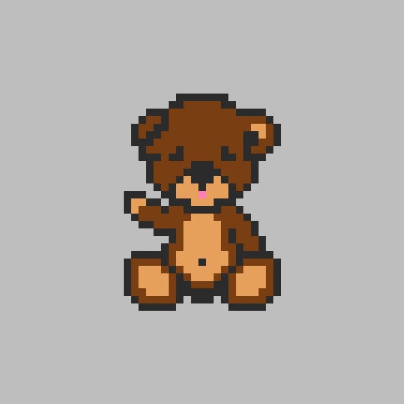Pixel Bear Brownie