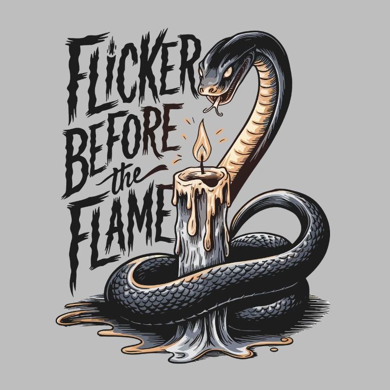 Shake Candle Flicker Snake Lover Artwork