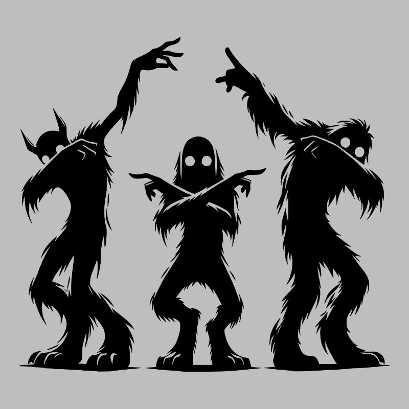 Effrayant Dancing Dabbing Zombie Monster