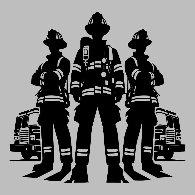 Pompiers en action Portrait