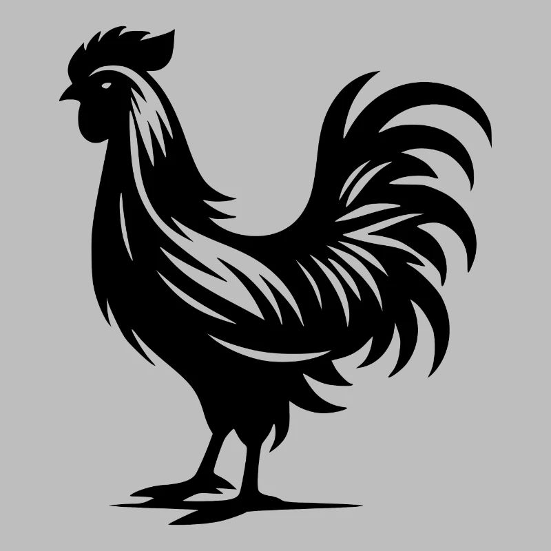 Cute Rooster Pedigree Large Plumage
