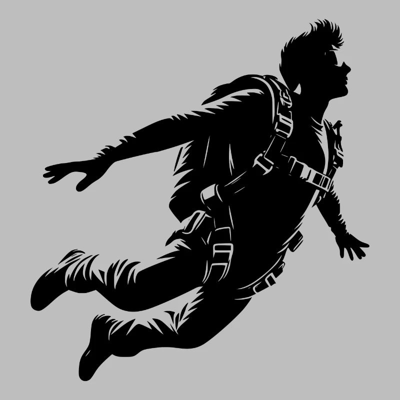 Cool skydiver skydiving
