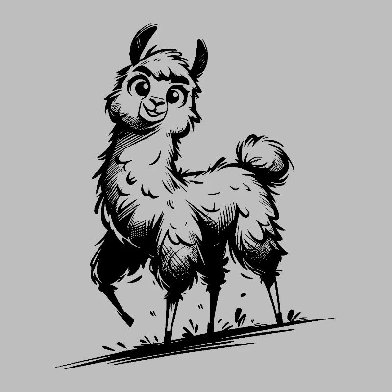 Süsses Lama Kinder Style