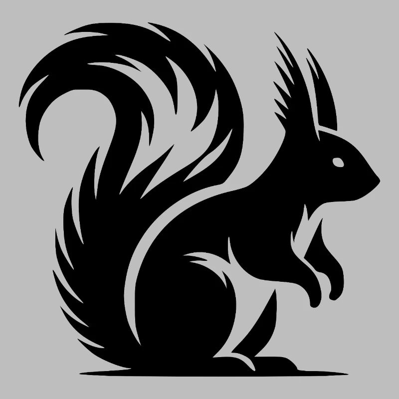 Little Cute Squirrel Kids Drawing