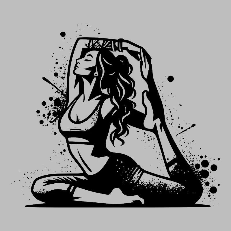 Yoga woman in deep concentration exercise