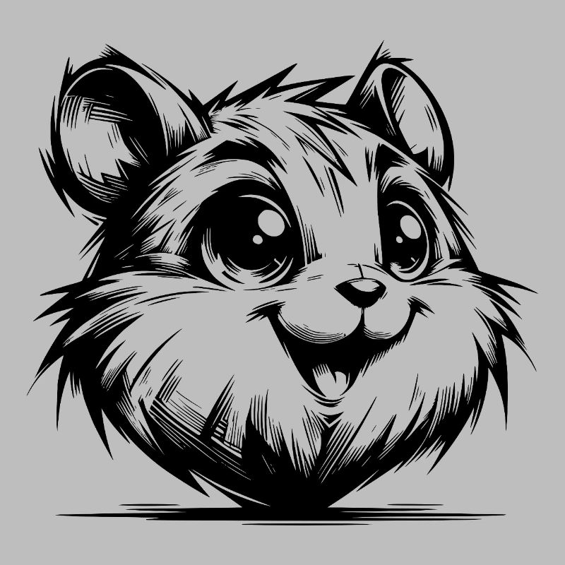 Une gentillesse de hamster joyeux à chaque coup