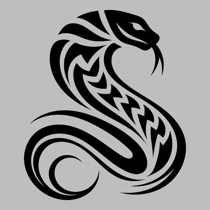 Style de tatouage de serpent venimeux