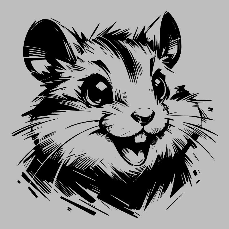 Sympathischer Hamster mit lebhaften Augen