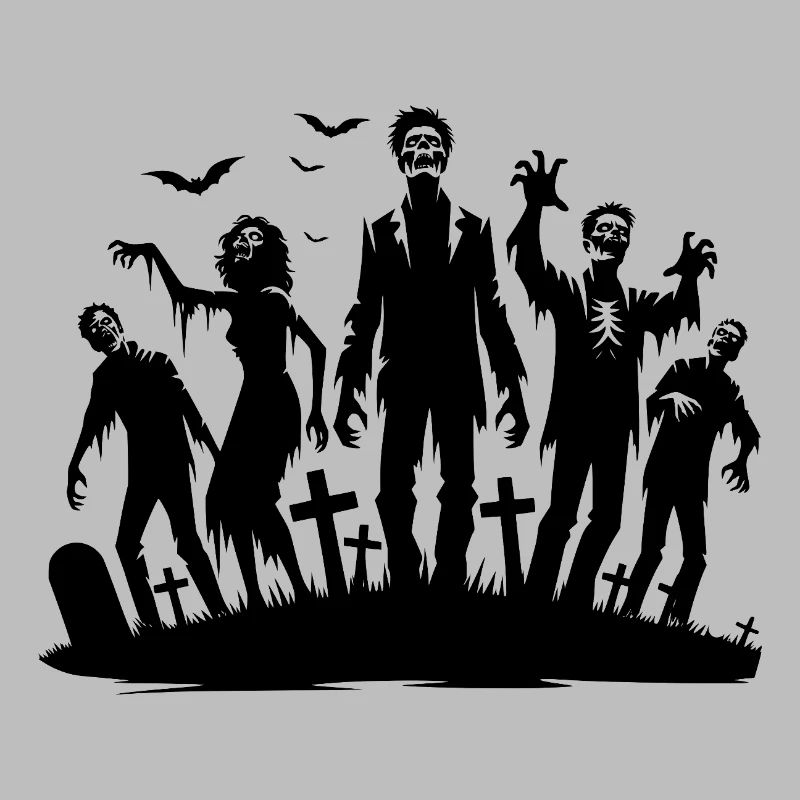 Creepy Graveyard Zombie Monster