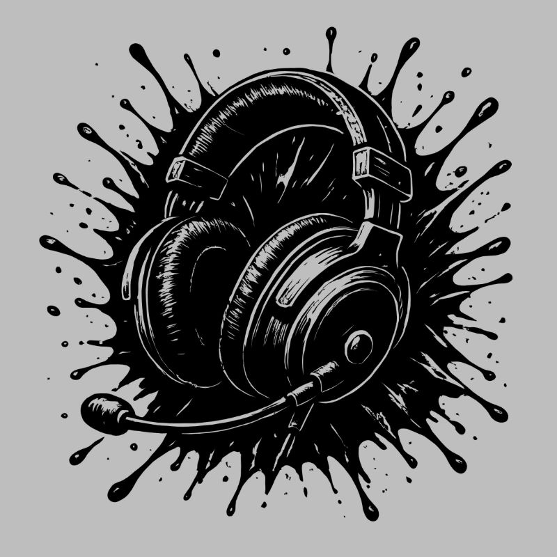 Casque de style éclaboussures lorsque le son frappe