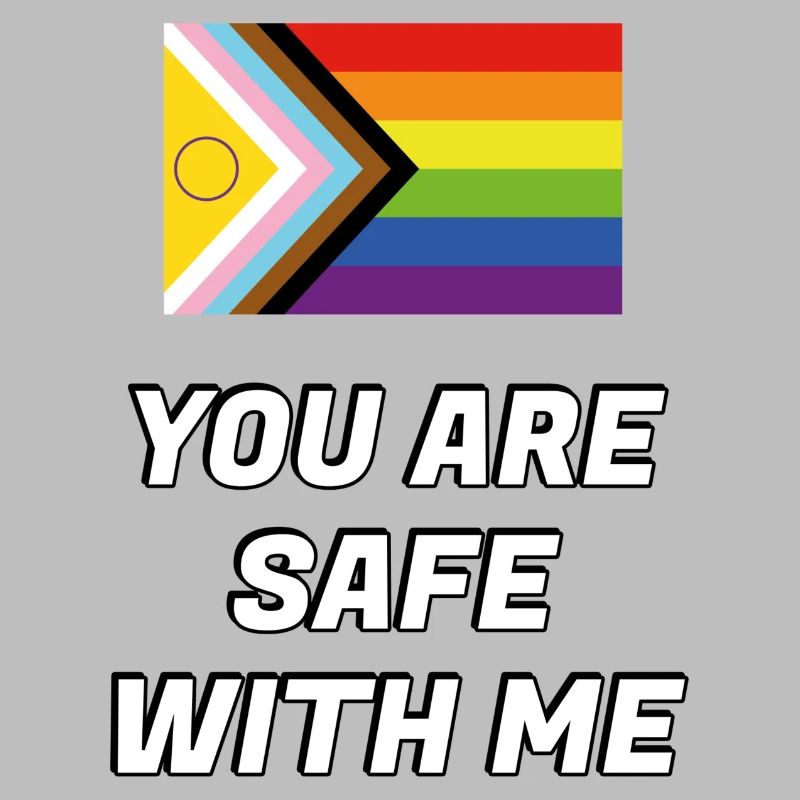 Inclusive Pride Progress Flag safe space