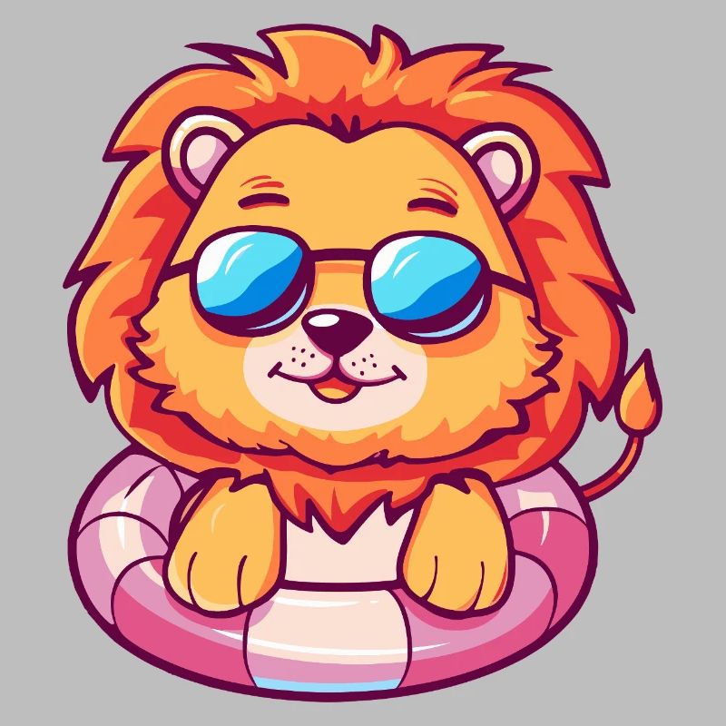 Lion Comic Cool