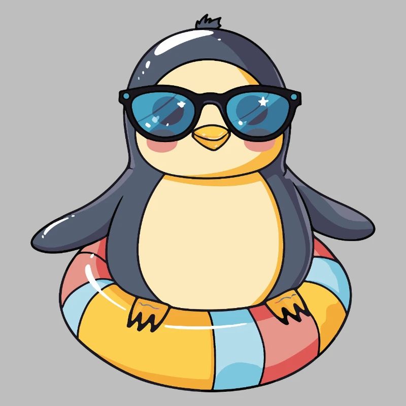 Pinguin Comic Cool