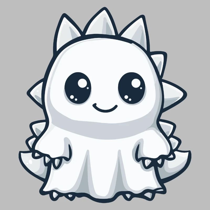 Dinosaur Stegosaurus Halloween Ghost
