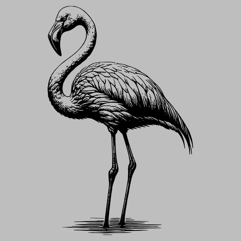 Flamant rose câlin