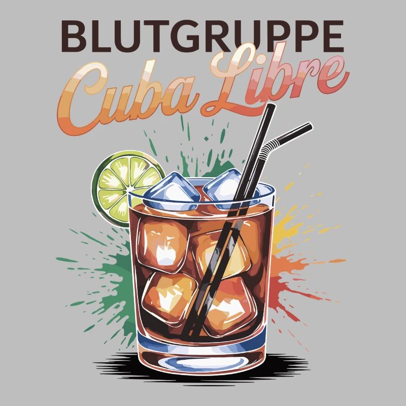 Blood Type Cuba Libre Cocktail Bartender