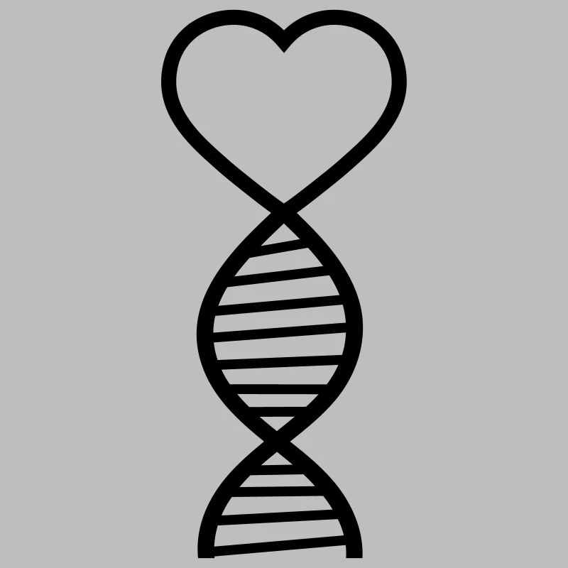 dna heart love researcher science genes spiral