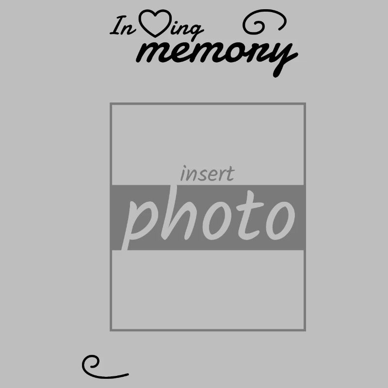 In Erinnerung an - eigenes Bild einfügen