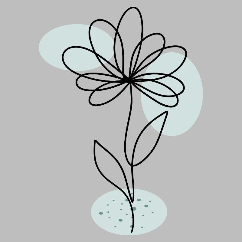 Blume Boho moderne Kunst