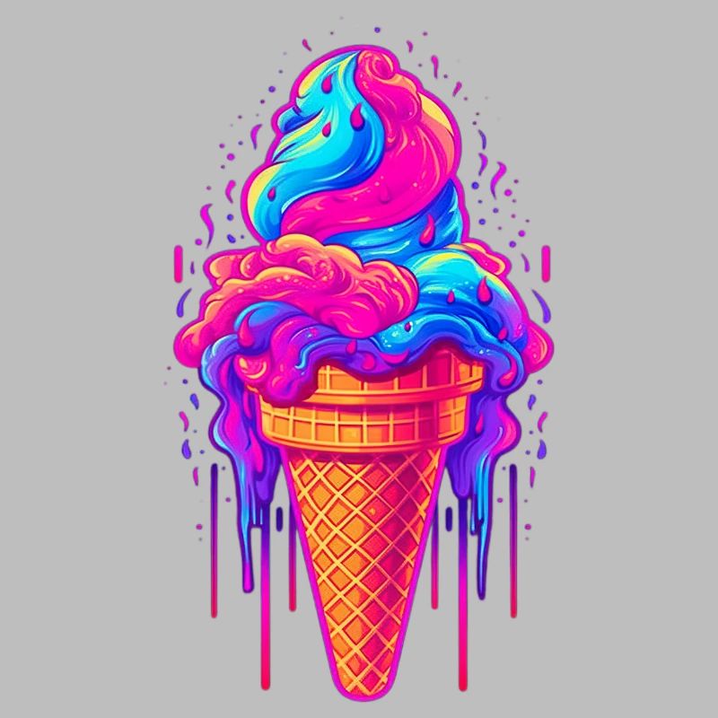 Retro Eiscream Eis Waffeleis für eine Eis