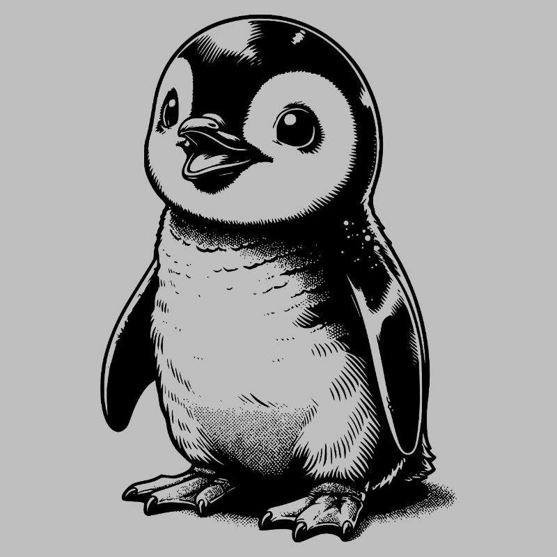Mignon petit bébé enfants dandinant pingouin