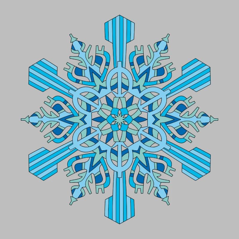 Schneeflocken Mandala