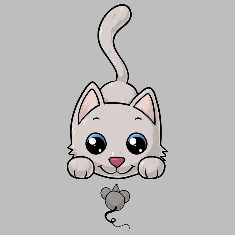 Süße Comic Katze