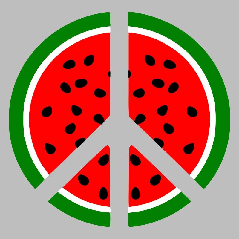 Watermelon melon peace sign