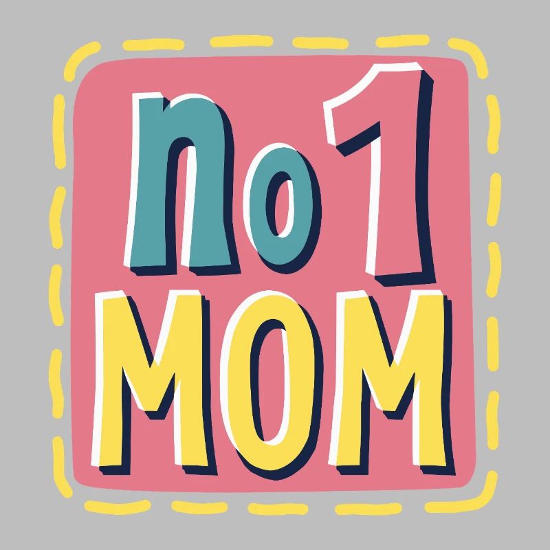 Nummer 1 Mama – Bunt & Liebevoll Muttertag