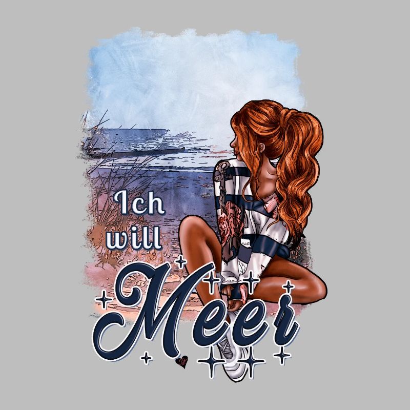 Ich will Meer – maritimes Mädchen Design