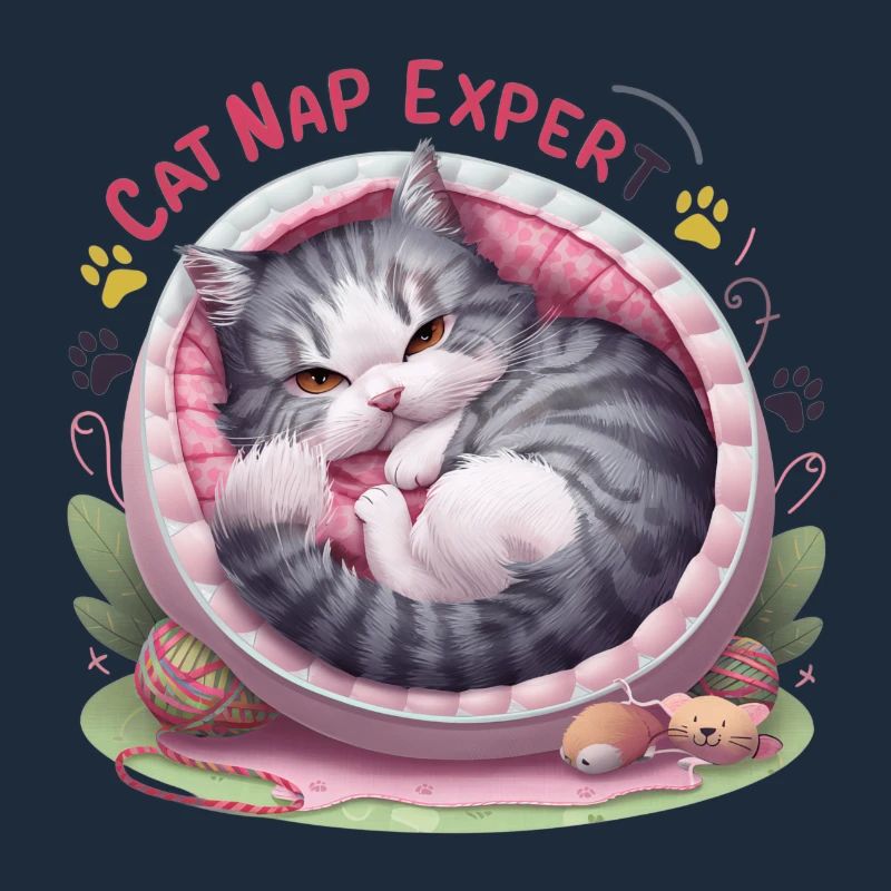 Cat Nap Expert - drôle de tenue de chat !