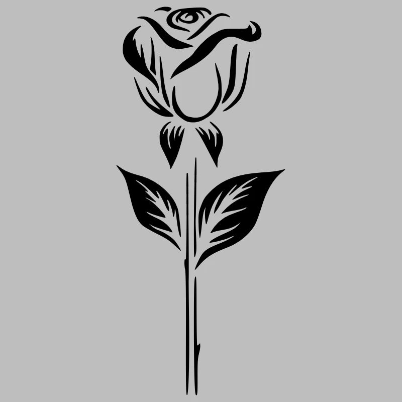 Conception simple d’un logo rose