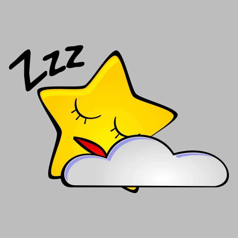 Sleepy Star with Cloud