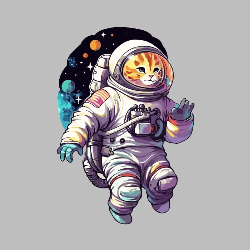 Katze Space Astronaut