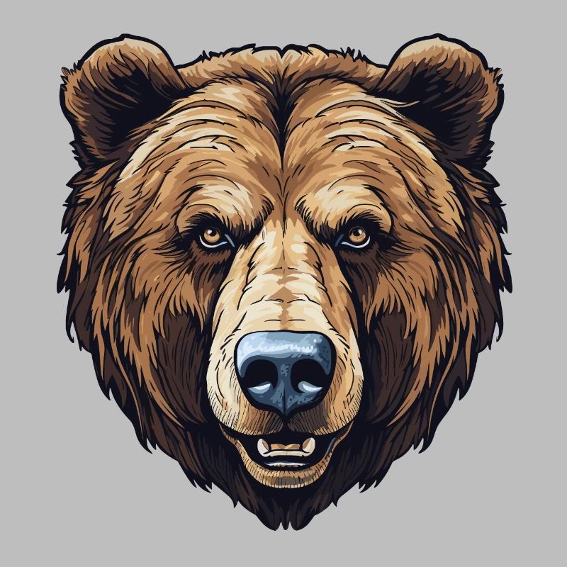Visage d’ours brun - Ami à fourrure