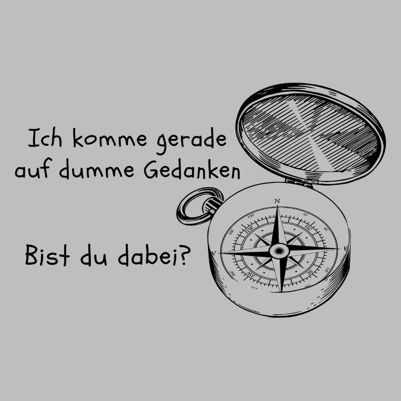 Kompass mit einem witzigen Text