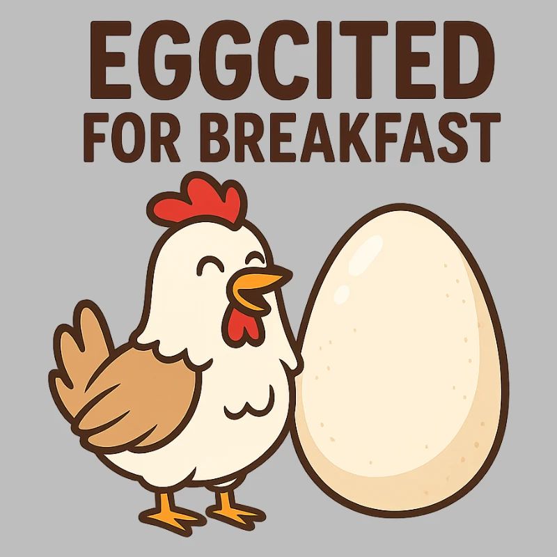 Eggcited for Breakfast Chicken Design